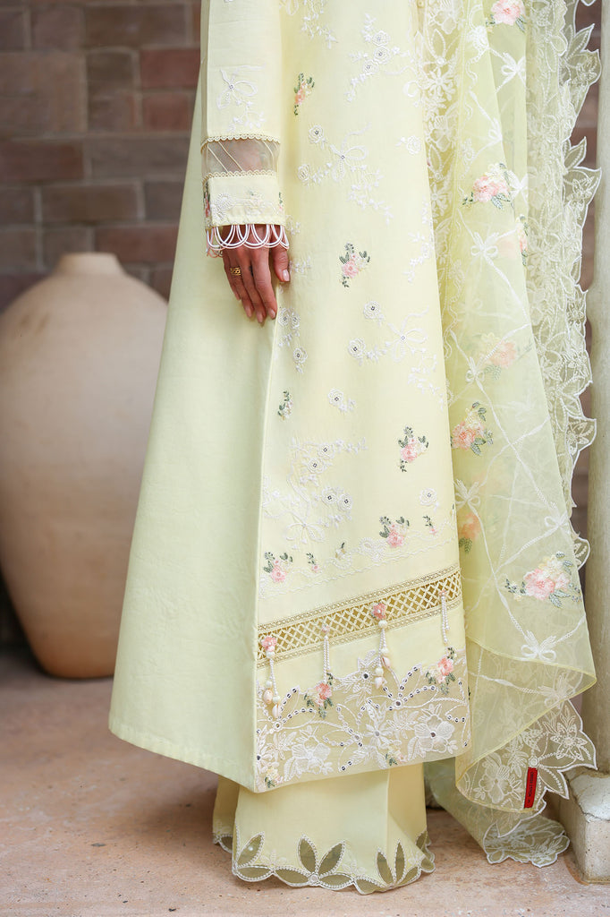 Cross Stitch | Eid Lawn Edit 26 | CITRUS LACE by Cross Stitch - Designer Dress  - Type : Ladies Clothes - Available at Libayah - 100% Original 