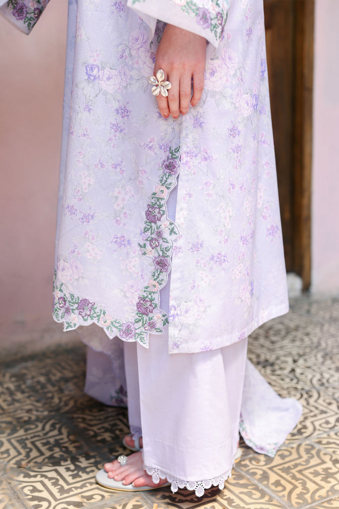 Cross Stitch | Eid Lawn Edit 26 | CRYSTAL GLAZE by Cross Stitch - Designer Dress  - Type : Ladies Clothes - Available at Libayah - 100% Original 