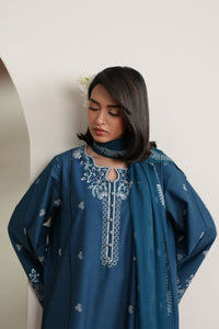 Cross Stitch | Mahiri Embroidered Collection 26 |SAPPHIRE GARDEN by Cross Stitch - Designer Dress  - Type : Ladies Clothes - Available at Libayah - 100% Original 