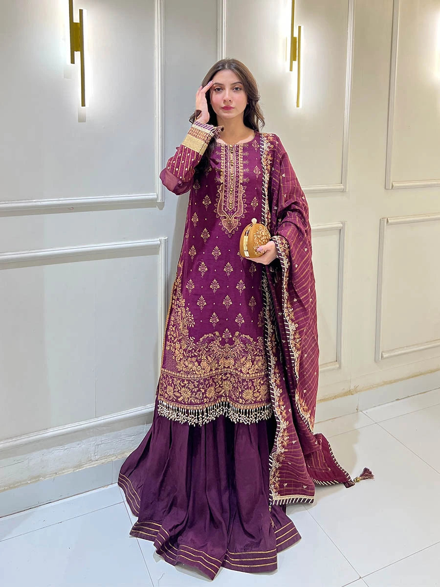 Salitex | Signature Festive Chiffon | SUNW6JI040UT by Salitex - Designer Dress - Type: Ladies Clothes - Available at Libayah - 100% Original