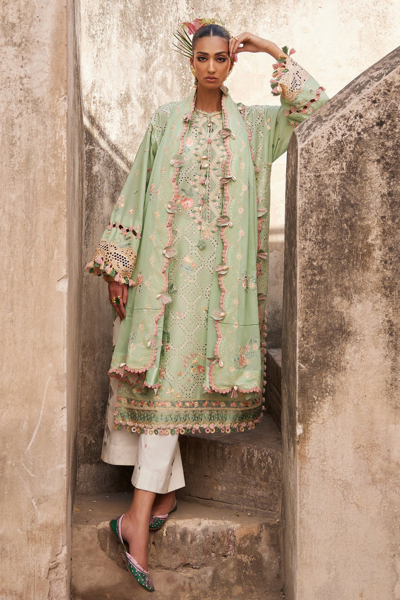 Elan | Luxury Lawn 25 | ALARA (EL25-12 A) by Elan - Designer Dress - Type: Ladies Clothes - Available at Libayah - 100% Original