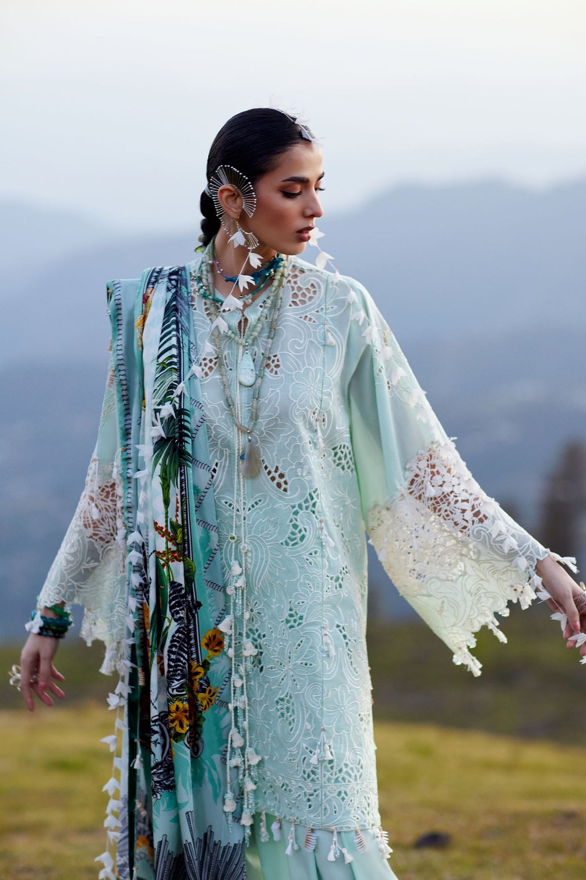 Afrozeh | Basic Pret 26 RTW | NACRE by Afrozeh - Designer Dress  - Type : Ladies Clothes - Available at Libayah - 100% Original 