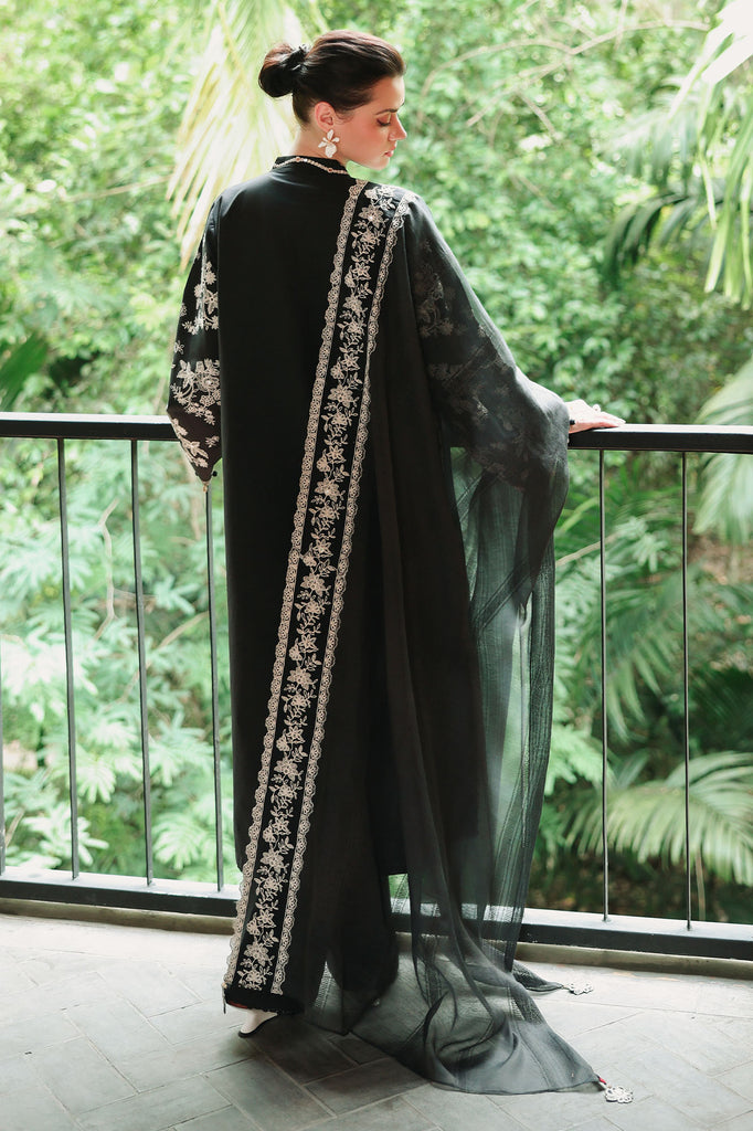 Cross Stitch | Eid Lawn Edit 26 |  OBSIDIAN BLOOM by Cross Stitch - Designer Dress  - Type : Ladies Clothes - Available at Libayah - 100% Original 