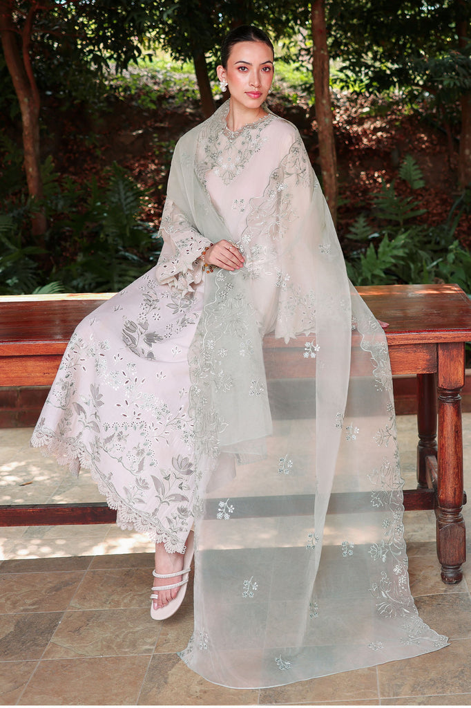 Cross Stitch | Eid Lawn Edit 26 |PEARL SAGE by Cross Stitch - Designer Dress  - Type : Ladies Clothes - Available at Libayah - 100% Original 