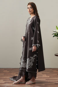 Cross Stitch | Mahiri Embroidered Collection 26 | SEAL BROWN by Cross Stitch - Designer Dress  - Type : Ladies Clothes - Available at Libayah - 100% Original 