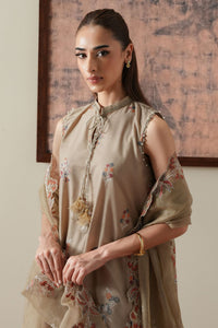 Cross Stitch | Mahiri Embroidered Collection 26 |DUSTY SAGE by Cross Stitch - Designer Dress  - Type : Ladies Clothes - Available at Libayah - 100% Original 