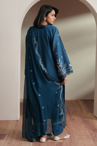 Cross Stitch | Mahiri Embroidered Collection 26 |SAPPHIRE GARDEN by Cross Stitch - Designer Dress  - Type : Ladies Clothes - Available at Libayah - 100% Original 