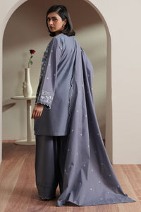 Cross Stitch | Mahiri Embroidered Collection 26 | SLATE PETALS by Cross Stitch - Designer Dress  - Type : Ladies Clothes - Available at Libayah - 100% Original 