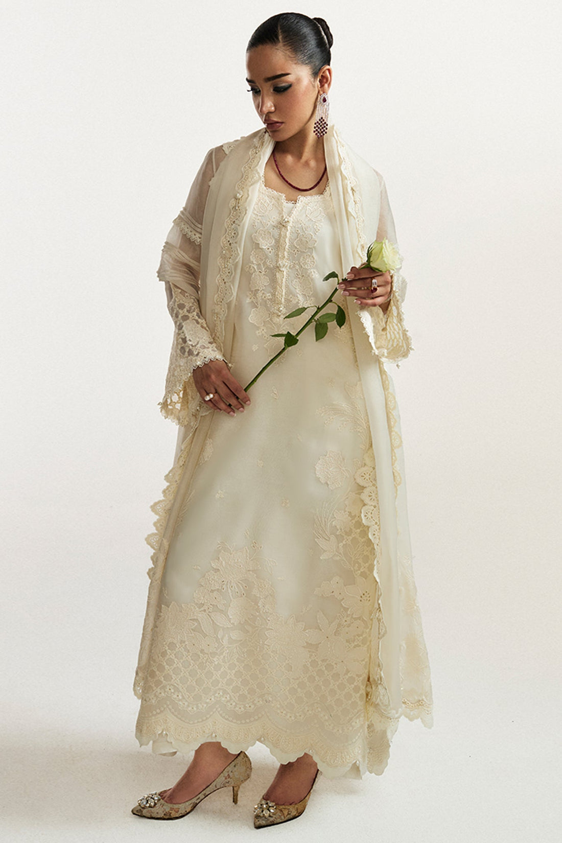 Elan | Vital Ornee | PERLE D'HIVER (EV-21353) by Elan - Designer Dress  - Type : Ladies Clothes - Available at Libayah - 100% Original 