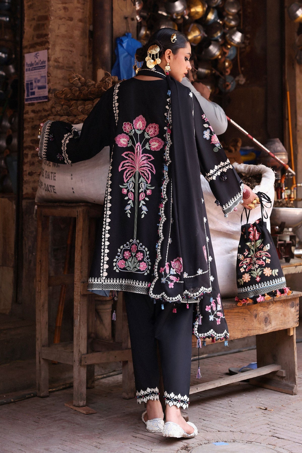 Zaha | Festive Lawn 25 | ZEENAT (ZF-25-07) by zaha - Designer Dress - Type: Ladies Clothes - Available at Libayah - 100% Original