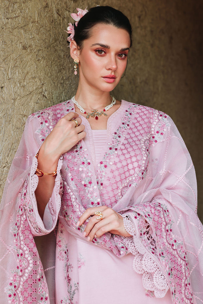 Cross Stitch | Eid Lawn Edit 26 |  LAVENDER LUXE by Cross Stitch - Designer Dress  - Type : Ladies Clothes - Available at Libayah - 100% Original 