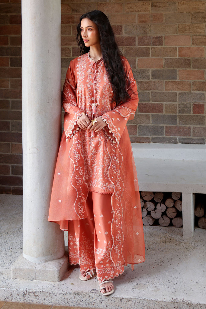 Cross Stitch | Eid Lawn Edit 26 |  AMBER MIST by Cross Stitch - Designer Dress  - Type : Ladies Clothes - Available at Libayah - 100% Original 