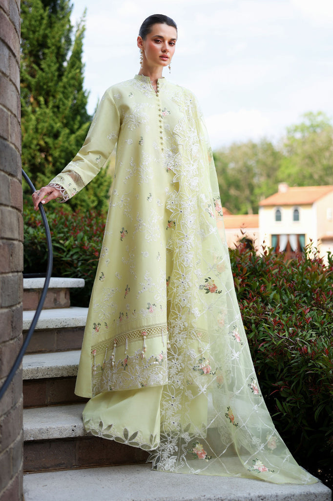 Cross Stitch | Eid Lawn Edit 26 | CITRUS LACE by Cross Stitch - Designer Dress  - Type : Ladies Clothes - Available at Libayah - 100% Original 