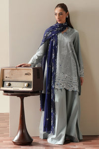 Cross Stitch | Mahiri Embroidered Collection 26 |AQUA SMOKE by Cross Stitch - Designer Dress  - Type : Ladies Clothes - Available at Libayah - 100% Original 