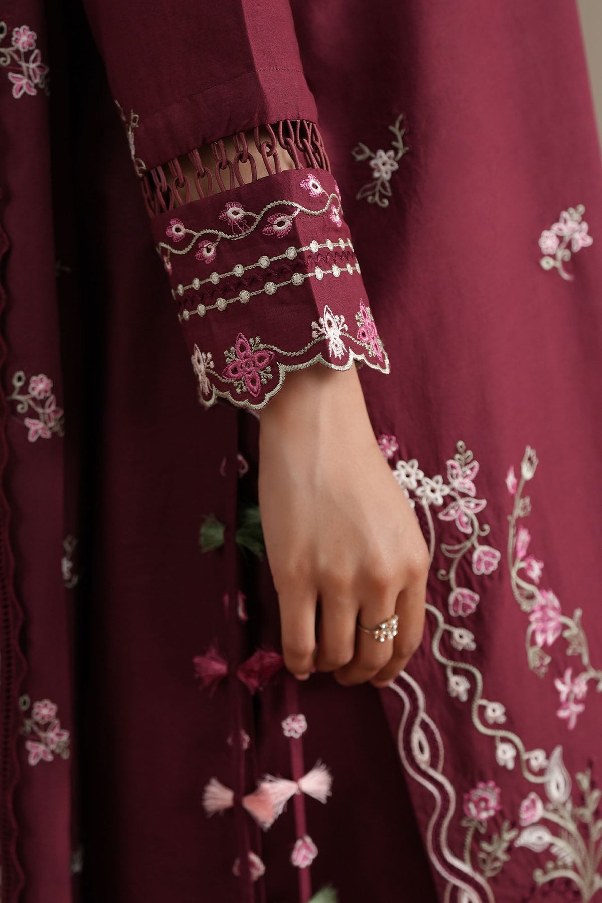 Cross Stitch | Mahiri Embroidered Collection 26 |CRIMSON by Cross Stitch - Designer Dress  - Type : Ladies Clothes - Available at Libayah - 100% Original 