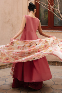 Cross Stitch | Mahiri Embroidered Collection 26 |ROSEATE WHISPER by Cross Stitch - Designer Dress  - Type : Ladies Clothes - Available at Libayah - 100% Original 