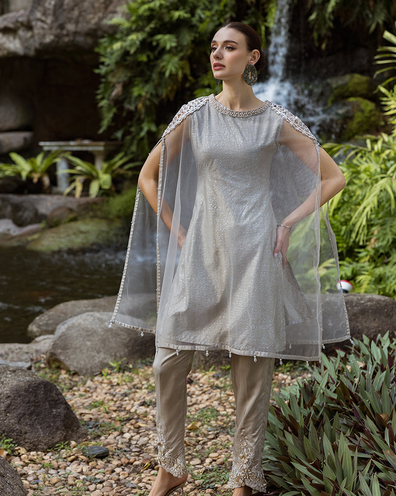 Ain | Cascade Party Wears | AN-103 by Ain - Designer Dress - Type: Ladies Clothes - Available at Libayah - 100% Original