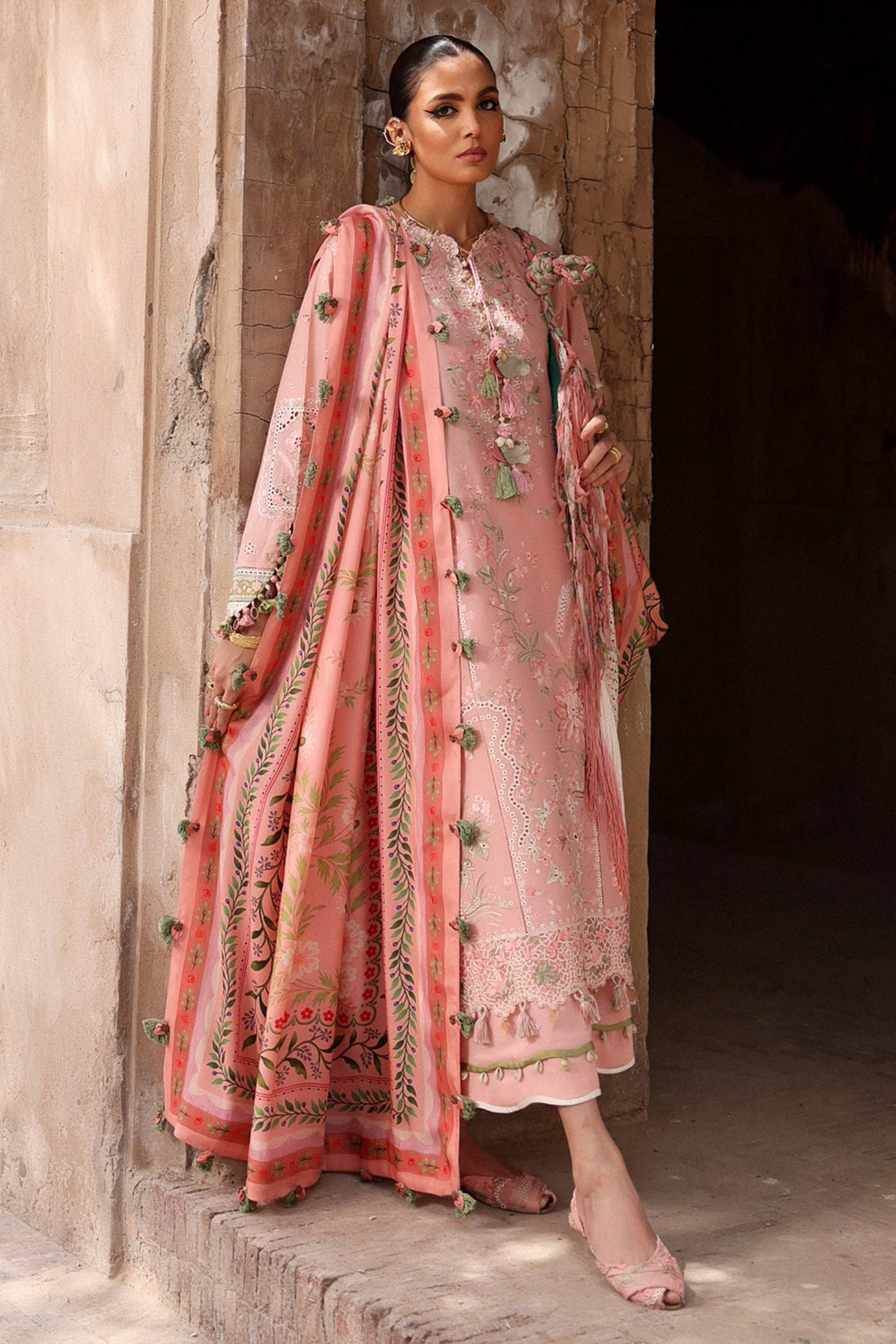 Elan | Luxury Lawn 25 | SERENE (EL25-01 A) by Elan - Designer Dress - Type: Ladies Clothes - Available at Libayah - 100% Original