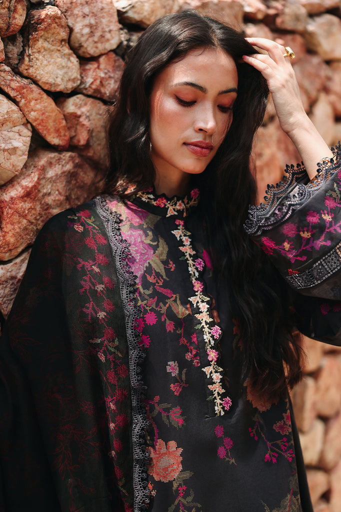 Cross Stitch | Eid Lawn Edit 26 | SHADOW GRACE by Cross Stitch - Designer Dress  - Type : Ladies Clothes - Available at Libayah - 100% Original 
