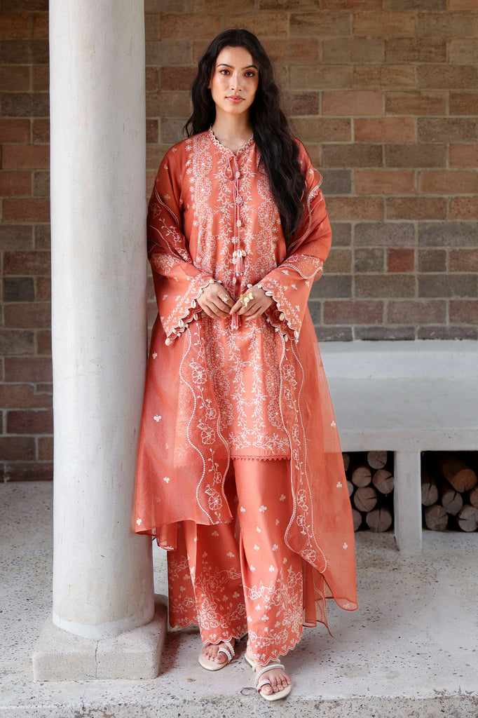 Cross Stitch | Eid Lawn Edit 26 |  AMBER MIST by Cross Stitch - Designer Dress  - Type : Ladies Clothes - Available at Libayah - 100% Original 
