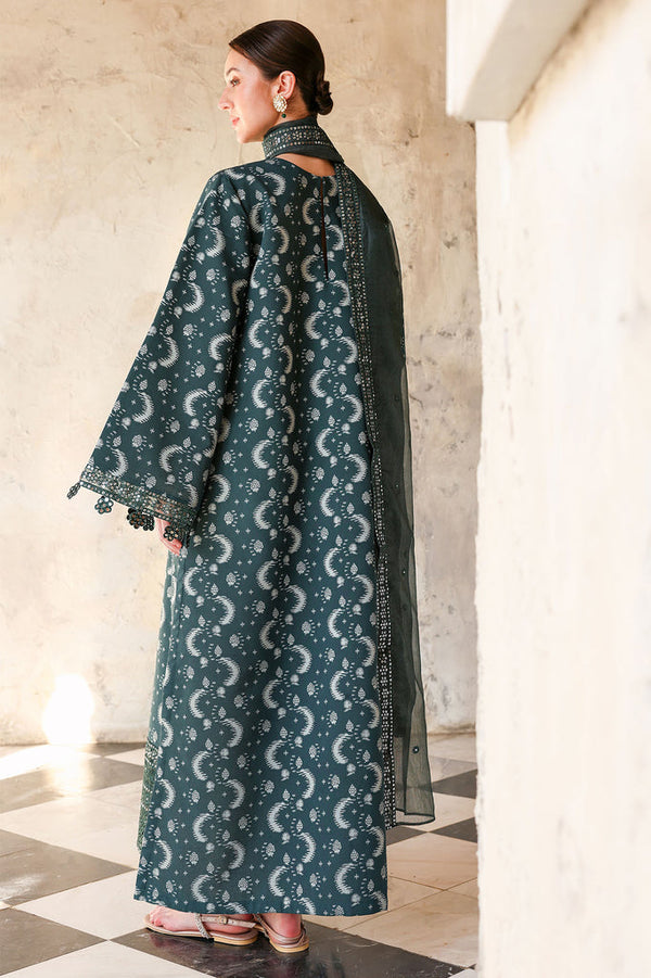 Cross Stitch | Eid Lawn Edit 26 |  TEAL SPRUCE by Cross Stitch - Designer Dress  - Type : Ladies Clothes - Available at Libayah - 100% Original 