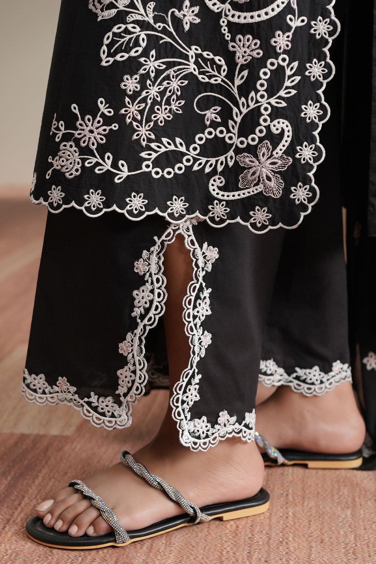 Cross Stitch | Mahiri Embroidered Collection 26 | NOIR CANVAS by Cross Stitch - Designer Dress  - Type : Ladies Clothes - Available at Libayah - 100% Original 