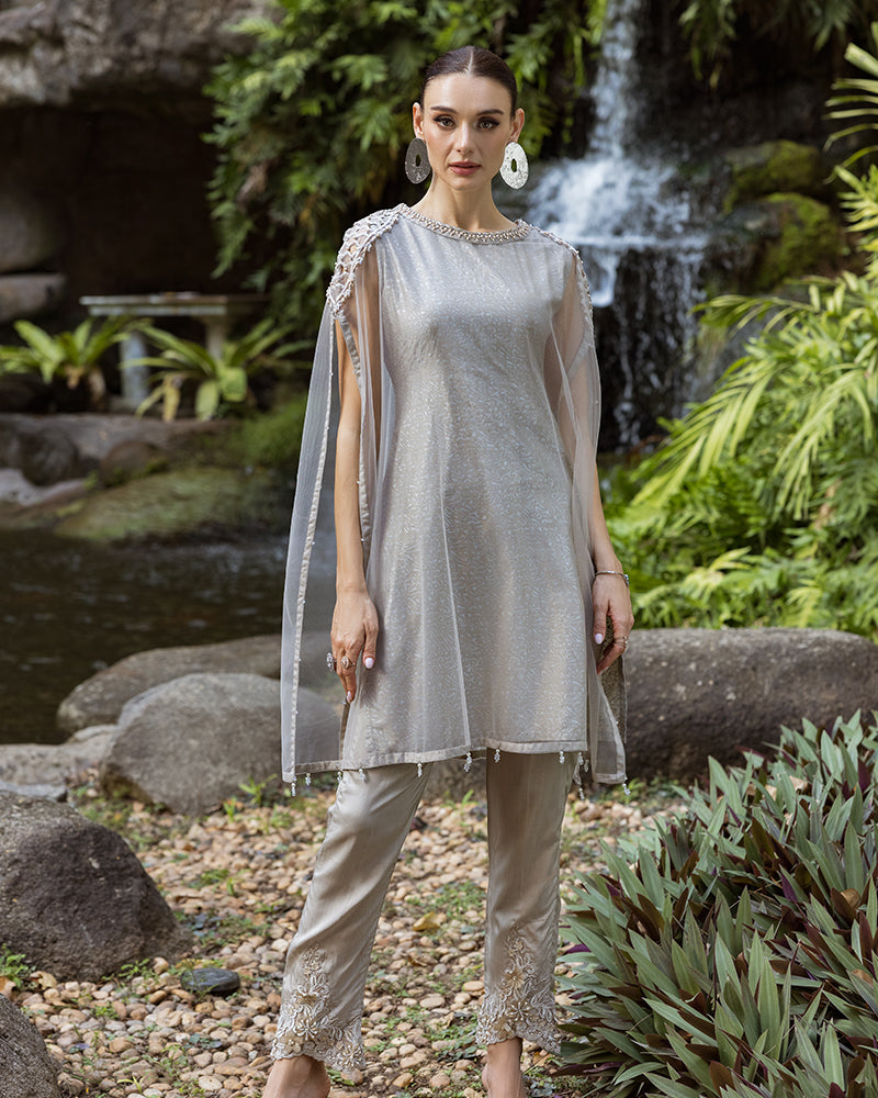 Ain | Cascade Party Wears | AN-103 by Ain - Designer Dress - Type: Ladies Clothes - Available at Libayah - 100% Original