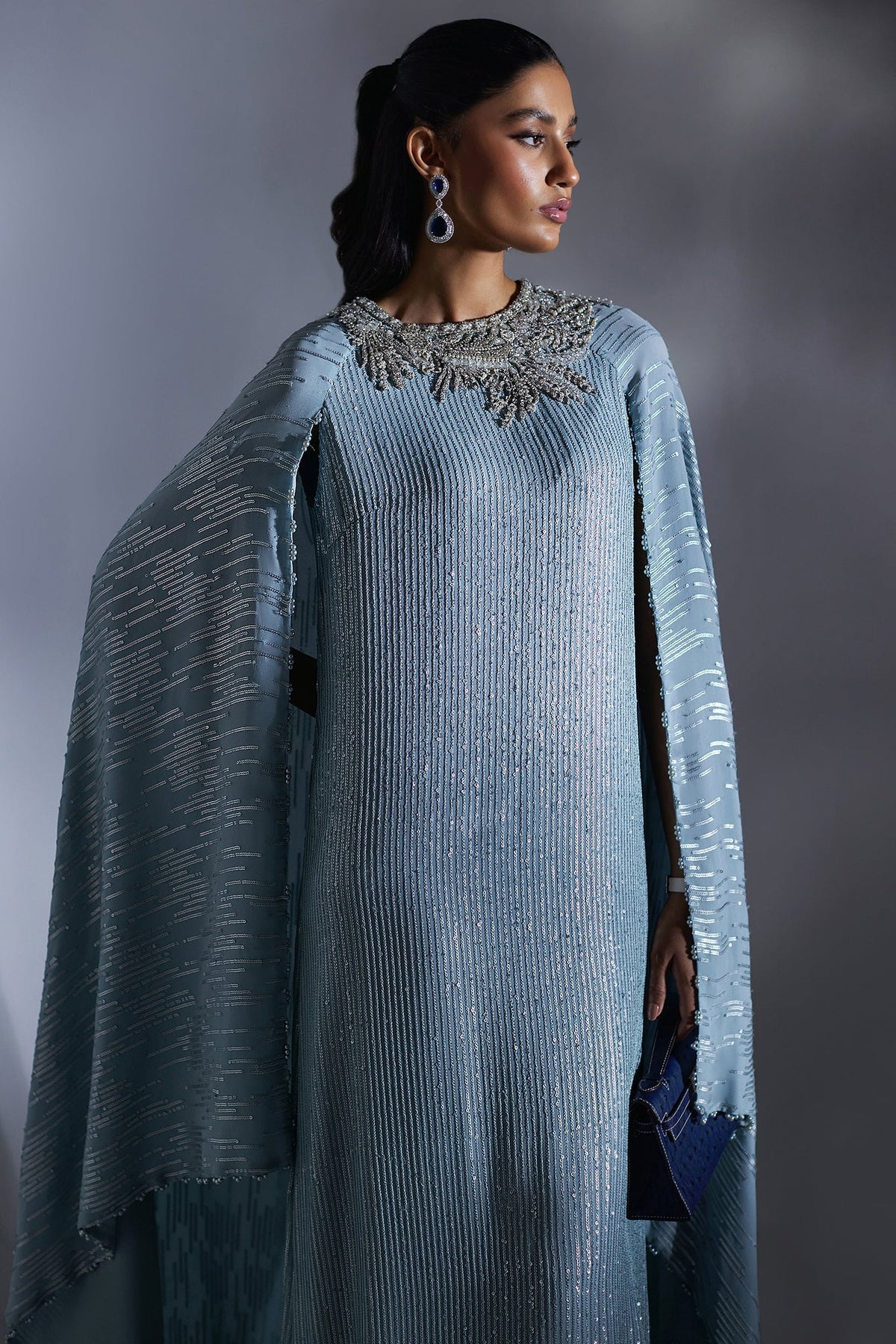 Elan | Luxury Wedding Wears | POUSSIERE D'ETOILES (EP-20883) - Designer Dress - Type : Ladies Clothes - Available at Libayah - 100% Original