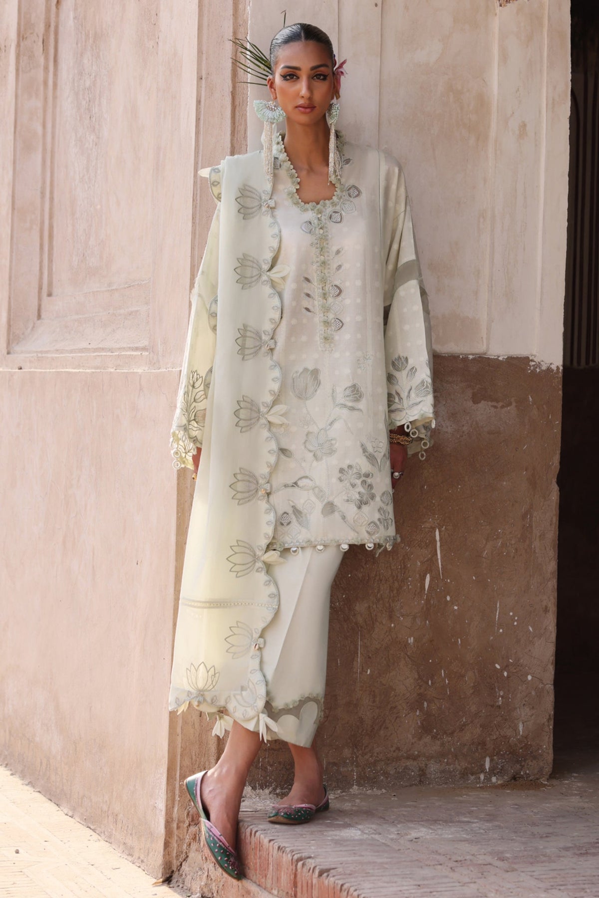 Elan | Luxury Lawn 25 | CELESTINE (EL25-05 A) by Elan - Designer Dress - Type: Ladies Clothes - Available at Libayah - 100% Original