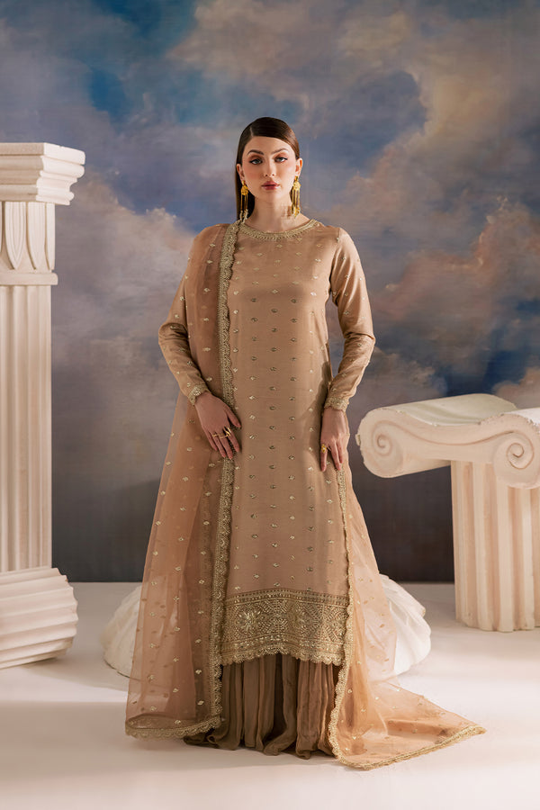 FF-68 – authentic Pakistani formal dress from the Vanya Golden Hour collection for women in the UK.