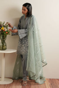 Cross Stitch | Mahiri Embroidered Collection 26 |AQUA REVERIE by Cross Stitch - Designer Dress  - Type : Ladies Clothes - Available at Libayah - 100% Original 