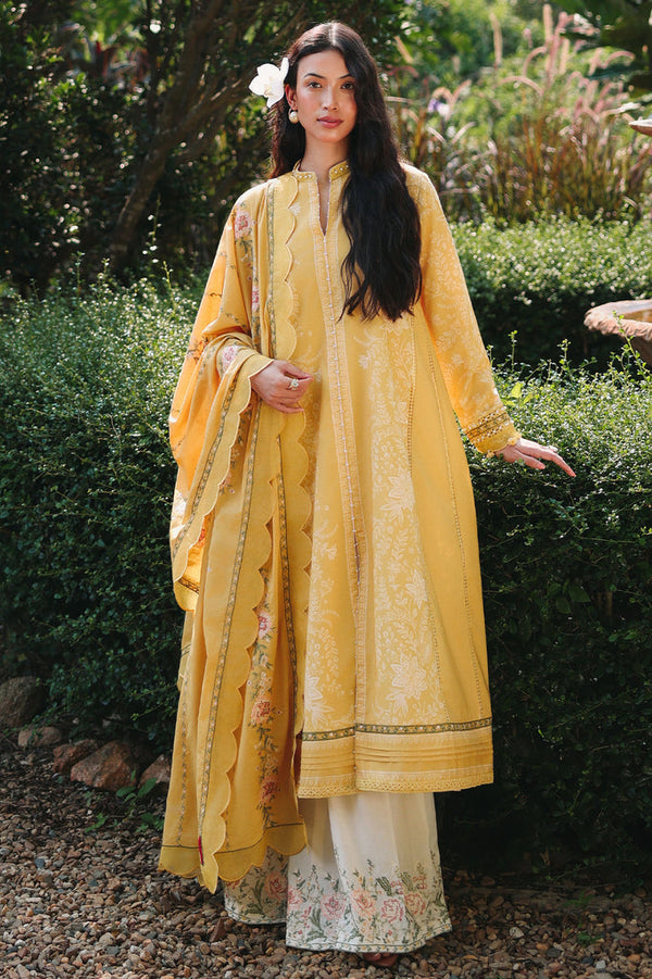 Cross Stitch | Eid Lawn Edit 26 | PETAL DRAPES by Cross Stitch - Designer Dress  - Type : Ladies Clothes - Available at Libayah - 100% Original 