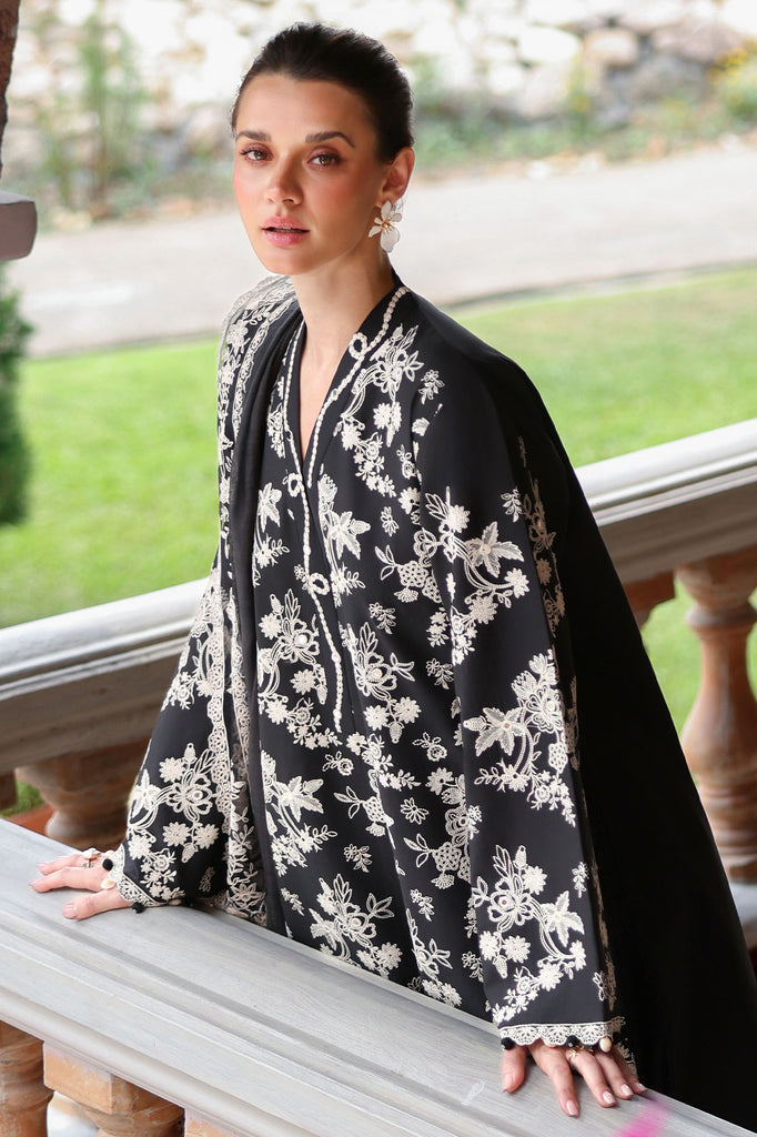 Cross Stitch | Eid Lawn Edit 26 |  OBSIDIAN BLOOM by Cross Stitch - Designer Dress  - Type : Ladies Clothes - Available at Libayah - 100% Original 