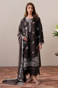 Cross Stitch | Mahiri Embroidered Collection 26 | SEAL BROWN by Cross Stitch - Designer Dress  - Type : Ladies Clothes - Available at Libayah - 100% Original 