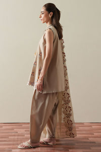 Cross Stitch | Mahiri Embroidered Collection 26 |DUSTY SAGE by Cross Stitch - Designer Dress  - Type : Ladies Clothes - Available at Libayah - 100% Original 