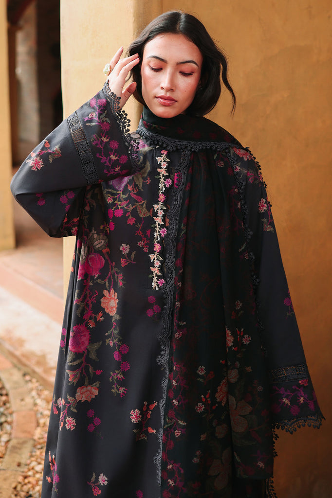 Cross Stitch | Eid Lawn Edit 26 | SHADOW GRACE by Cross Stitch - Designer Dress  - Type : Ladies Clothes - Available at Libayah - 100% Original 