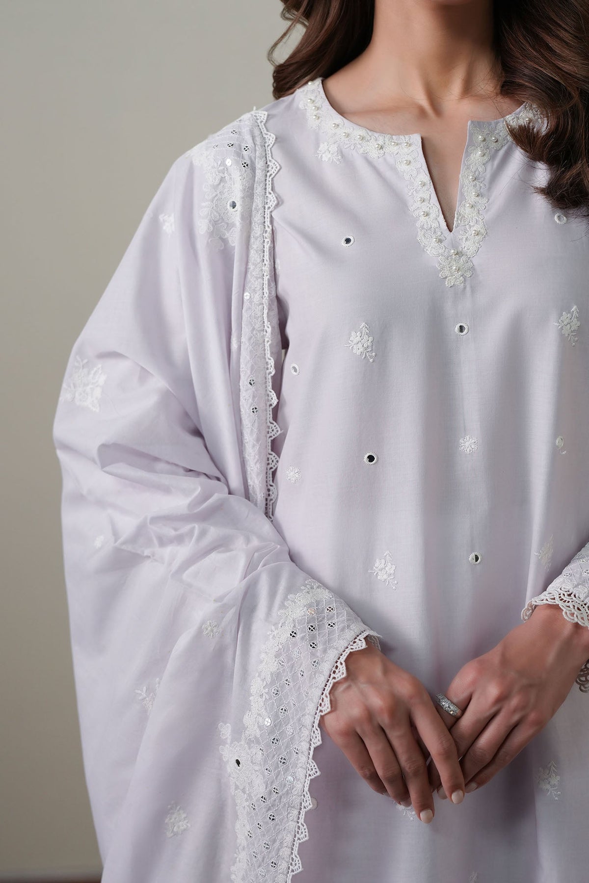 Cross S titch | Mahiri Embroidered Collection 26 |VIOLET DREAM by Cross Stitch - Designer Dress  - Type : Ladies Clothes - Available at Libayah - 100% Original 