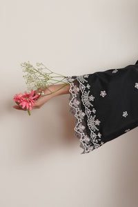 Cross Stitch | Mahiri Embroidered Collection 26 | NOIR CANVAS by Cross Stitch - Designer Dress  - Type : Ladies Clothes - Available at Libayah - 100% Original 