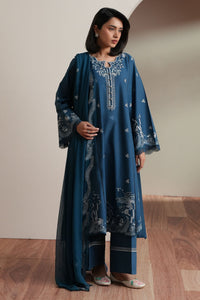 Cross Stitch | Mahiri Embroidered Collection 26 |SAPPHIRE GARDEN by Cross Stitch - Designer Dress  - Type : Ladies Clothes - Available at Libayah - 100% Original 