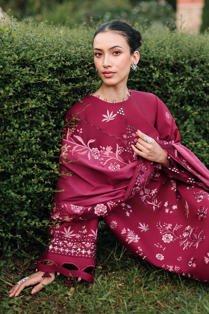 Cross Stitch | Eid Lawn Edit 26 | CRIMSON ROYALE by Cross Stitch - Designer Dress  - Type : Ladies Clothes - Available at Libayah - 100% Original 