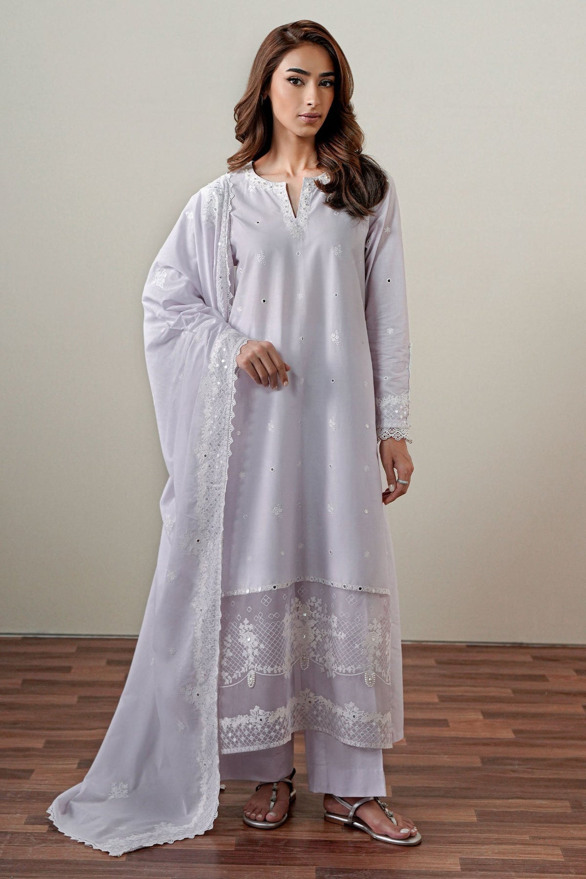 Cross S titch | Mahiri Embroidered Collection 26 |VIOLET DREAM by Cross Stitch - Designer Dress  - Type : Ladies Clothes - Available at Libayah - 100% Original 