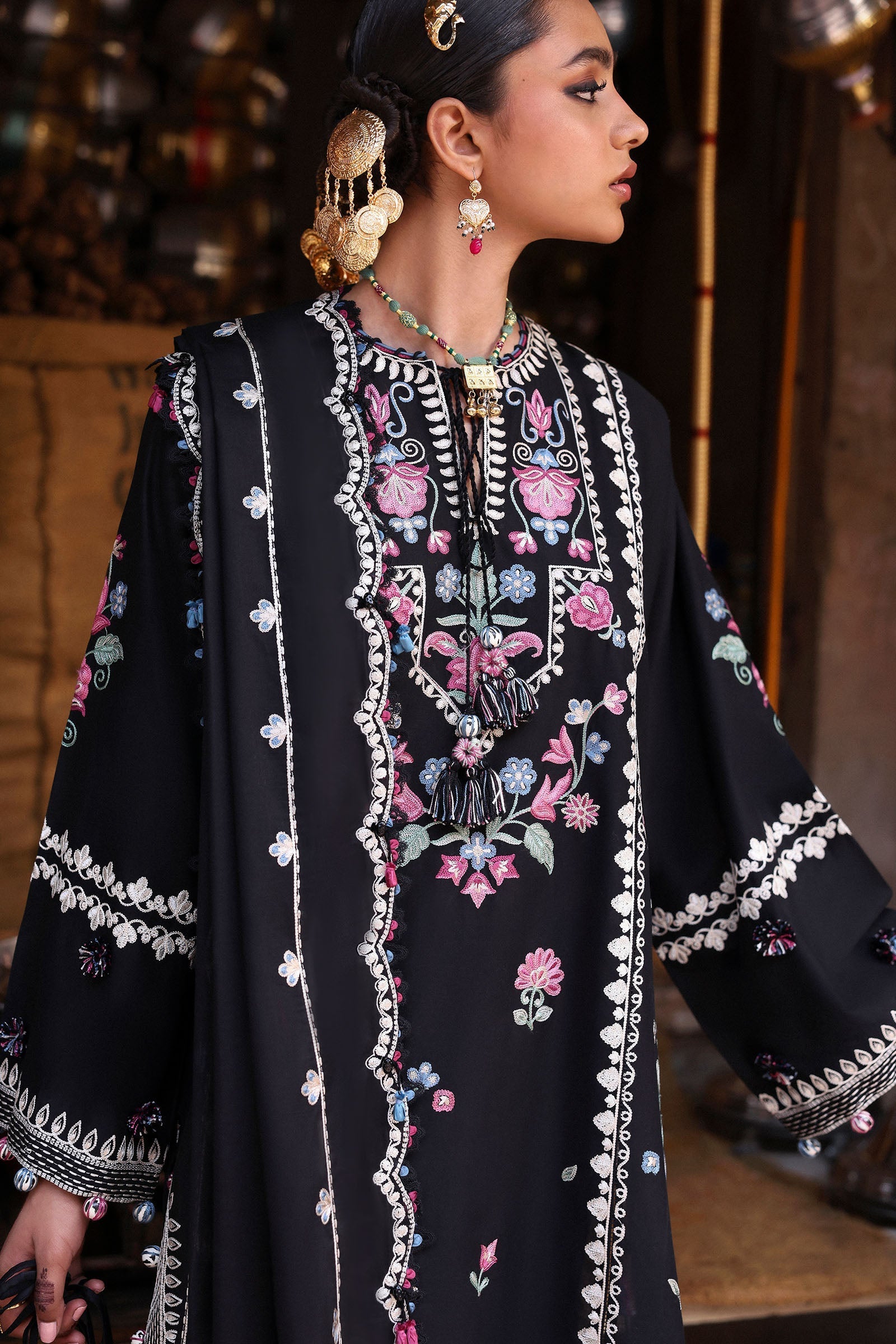 Zaha | Festive Lawn 25 | ZEENAT (ZF-25-07) by zaha - Designer Dress - Type: Ladies Clothes - Available at Libayah - 100% Original