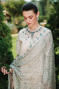 Cross Stitch | Eid Lawn Edit 26 | SUBTLE BEIGE by Cross Stitch - Designer Dress  - Type : Ladies Clothes - Available at Libayah - 100% Original 