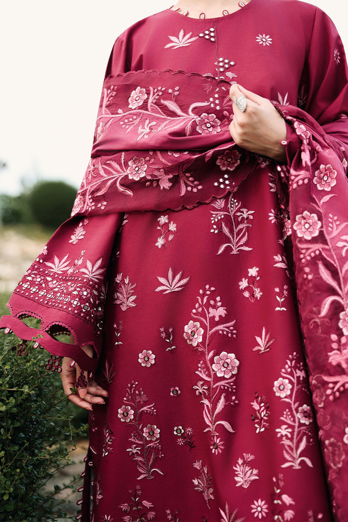 Cross Stitch | Eid Lawn Edit 26 | CRIMSON ROYALE by Cross Stitch - Designer Dress  - Type : Ladies Clothes - Available at Libayah - 100% Original 
