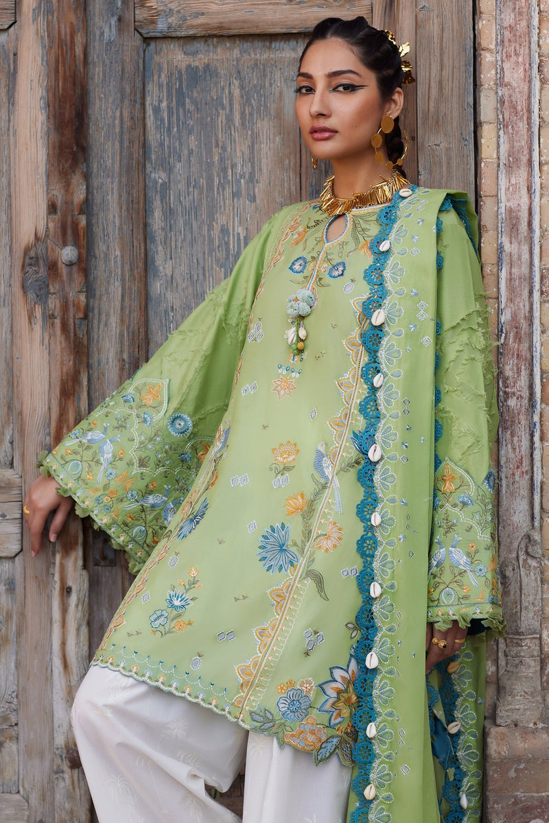 Elan | Luxury Lawn 25 | ISLA BLEU (EL25-11 B) by Elan - Designer Dress - Type: Ladies Clothes - Available at Libayah - 100% Original