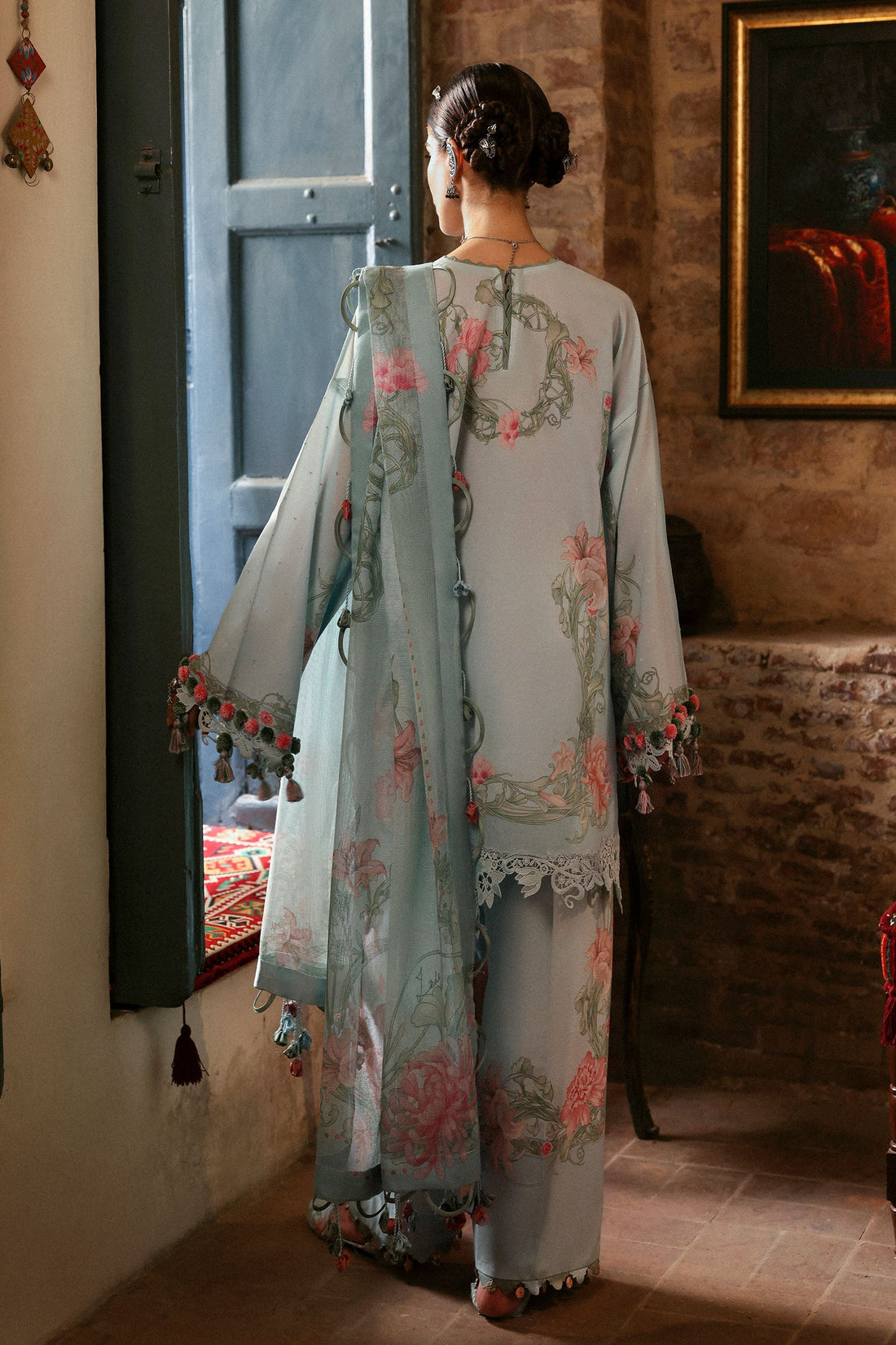 Zaha | Festive Lawn 25 | KHUSBU (ZF-25-09) by Zaha - Designer Dress - Type: Ladies Clothes - Available at Libayah - 100% Original