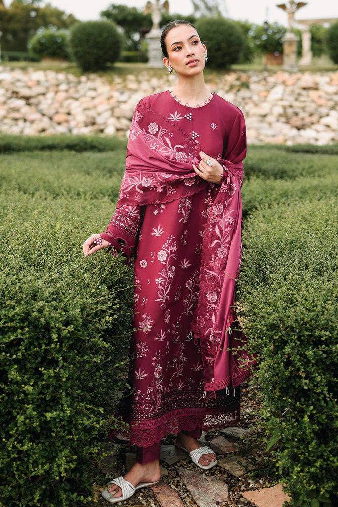Cross Stitch | Eid Lawn Edit 26 | CRIMSON ROYALE by Cross Stitch - Designer Dress  - Type : Ladies Clothes - Available at Libayah - 100% Original 