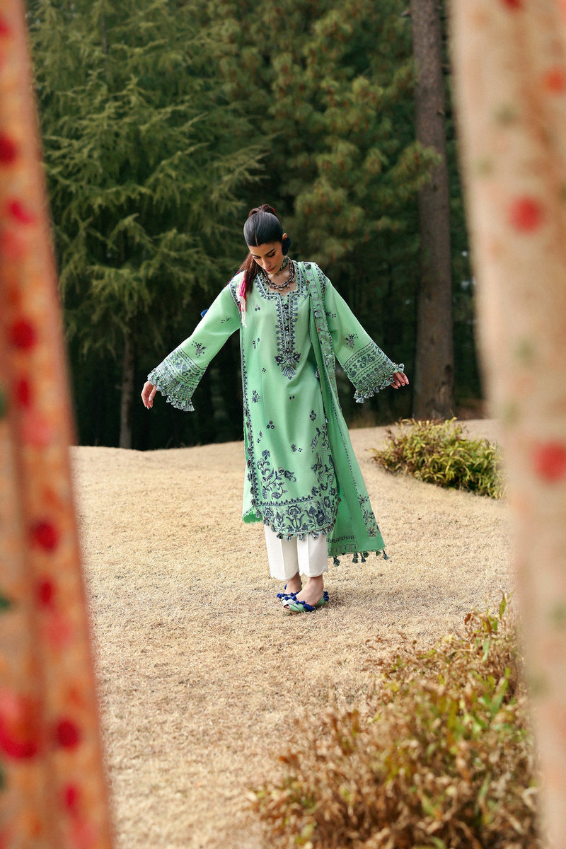 Zaha | Lawn 25 | ELAYA (ZL25-10 A) by Zaha - Designer Dress - Type: Ladies Clothes - Available at Libayah - 100% Original
