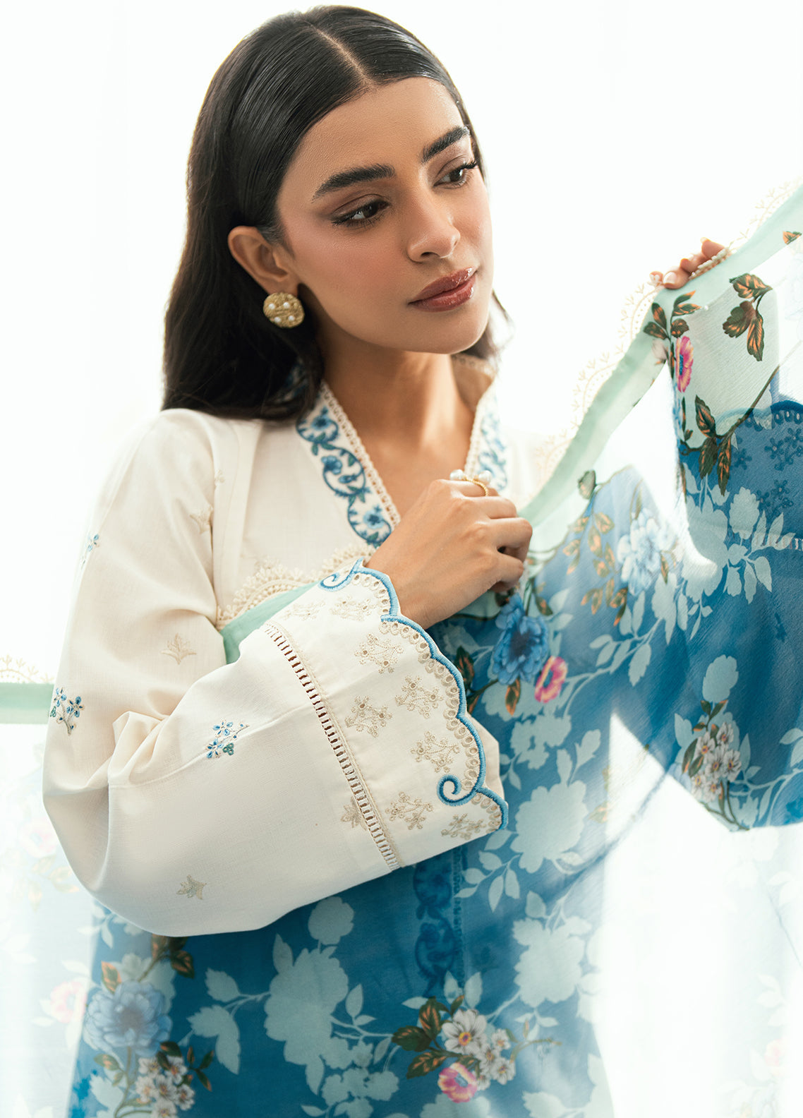 Sahane | Virelle The Lawn Edit | CG50004 Yvett by Sahane - Designer Dress  - Type : Ladies Clothes - Available at Libayah - 100% Original 