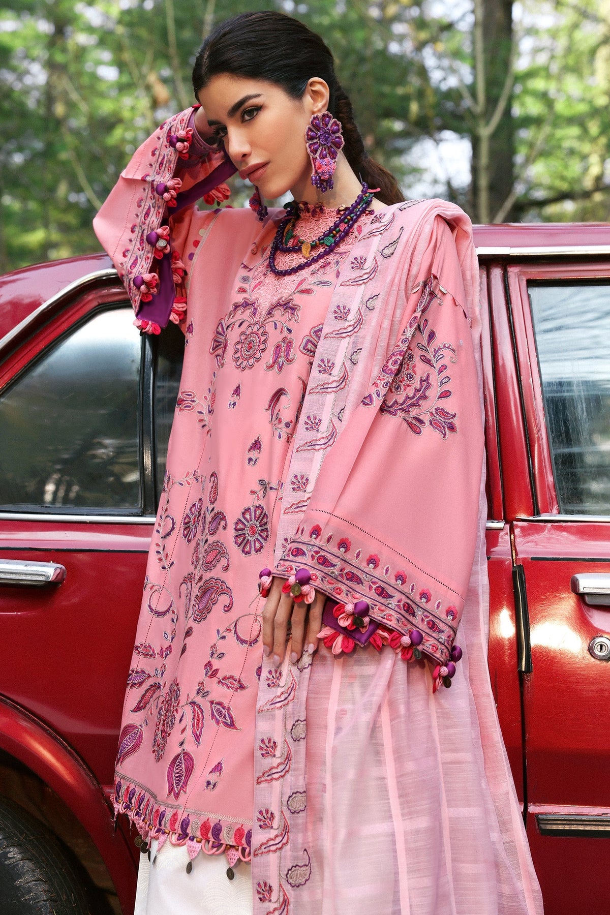 Zaha | Lawn 25 | ZARIAH (ZL25-09 B) by Zaha - Designer Dress - Type: Ladies Clothes - Available at Libayah - 100% Original